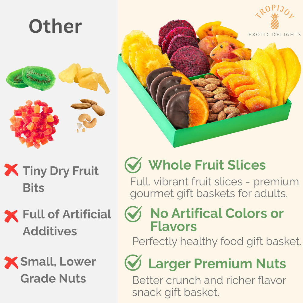 TropiJoy assorted-fruit medley presented in a tasteful gift box