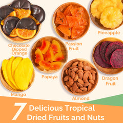 TropiJoy dried mango pieces provide vibrant tropical sweetness for snacking