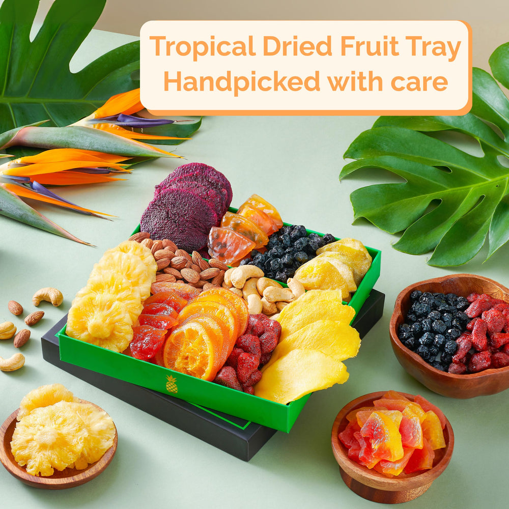 TropiJoy assorted dried fruits and nuts, ideal for celebrations.