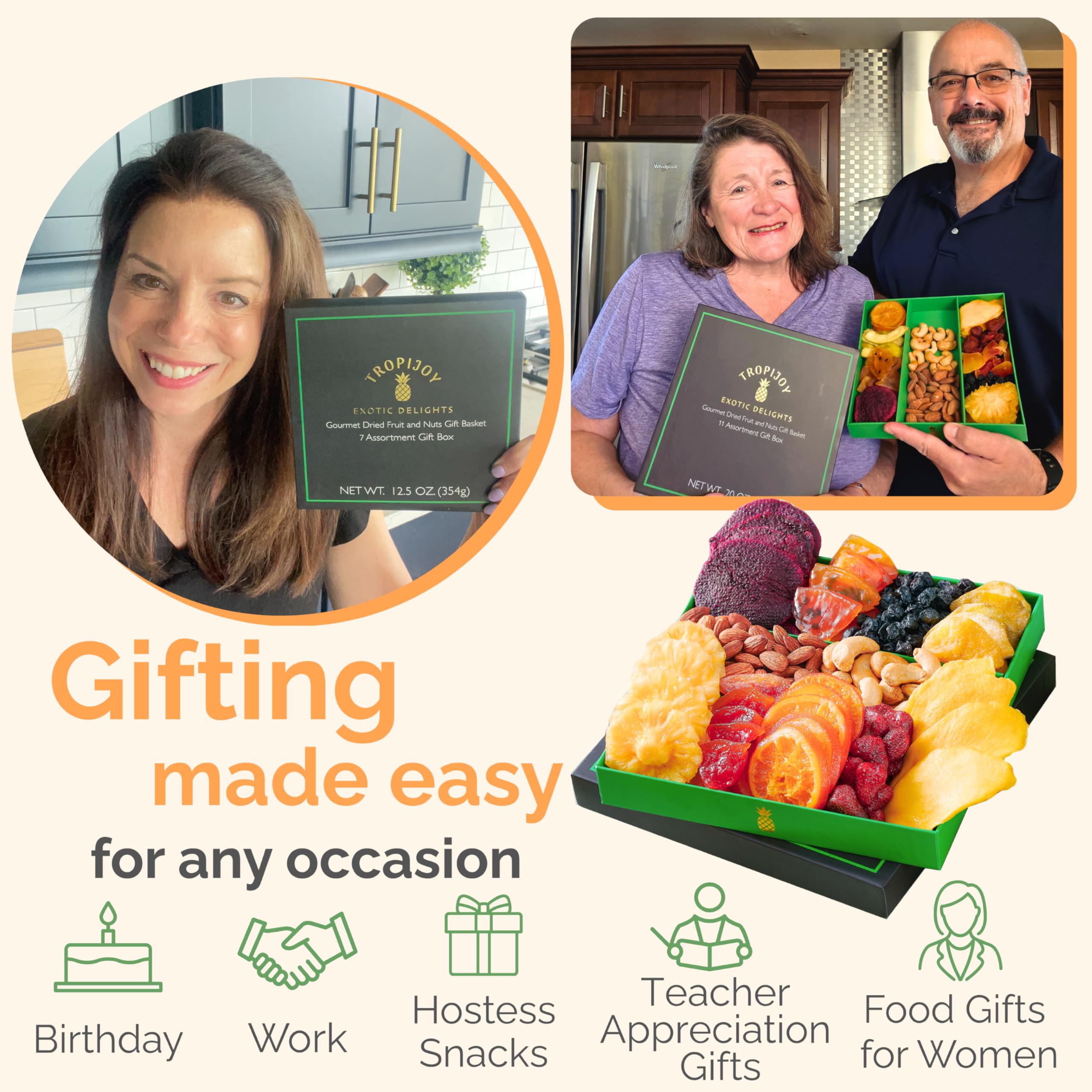 TropiJoy gift-ready box with optional custom message.