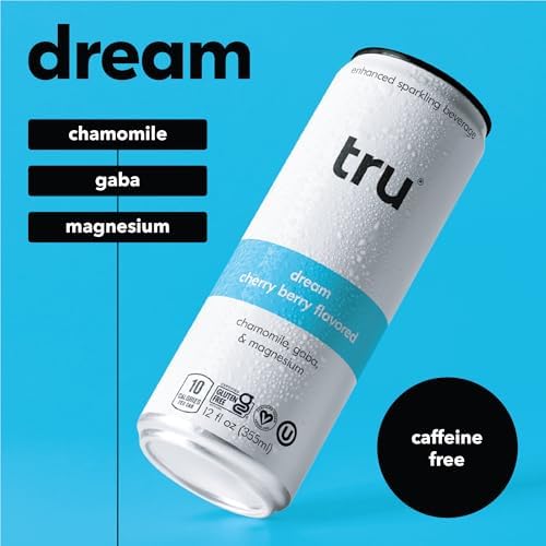 Tru Dream Seltzer can close-up emphasizes clean label and low sugar