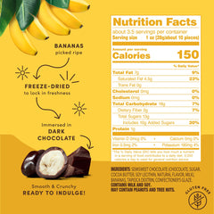 Tru Fru dark chocolate covered banana pieces offer a crunchy, indulgent snack