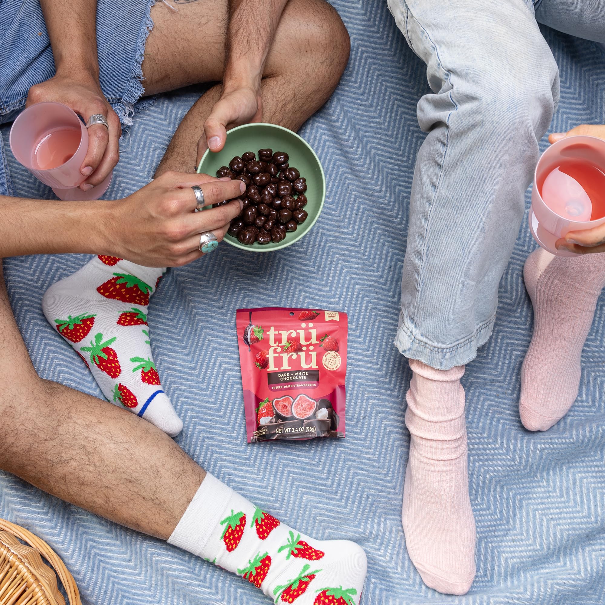 Tru Fru on-the-go packaging showcasing portable snack