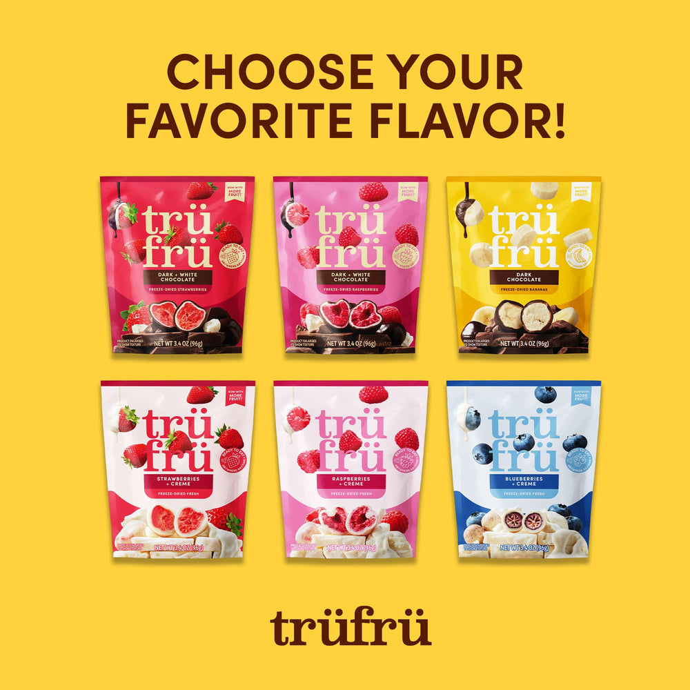 Tru Fru shelf-stable chocolate banana snack for busy days