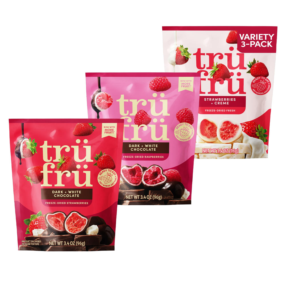 Tru Fru Strawberries Creme dip close-up for on-the-go indulgence