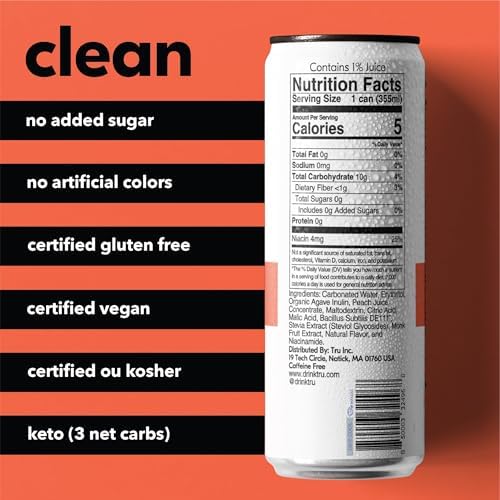 Tru Gut Seltzer can shows Bacillus Subtilis prebiotics for a daily gut-friendly choice