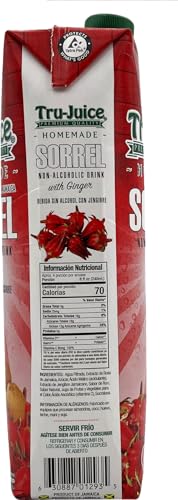 Tru Juice Sorrel-Ginger tetra pack, ideal for on-the-go sharing.