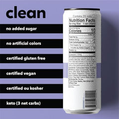 Tru Refresh Seltzer lemon-balm glass with crisp herbal aroma