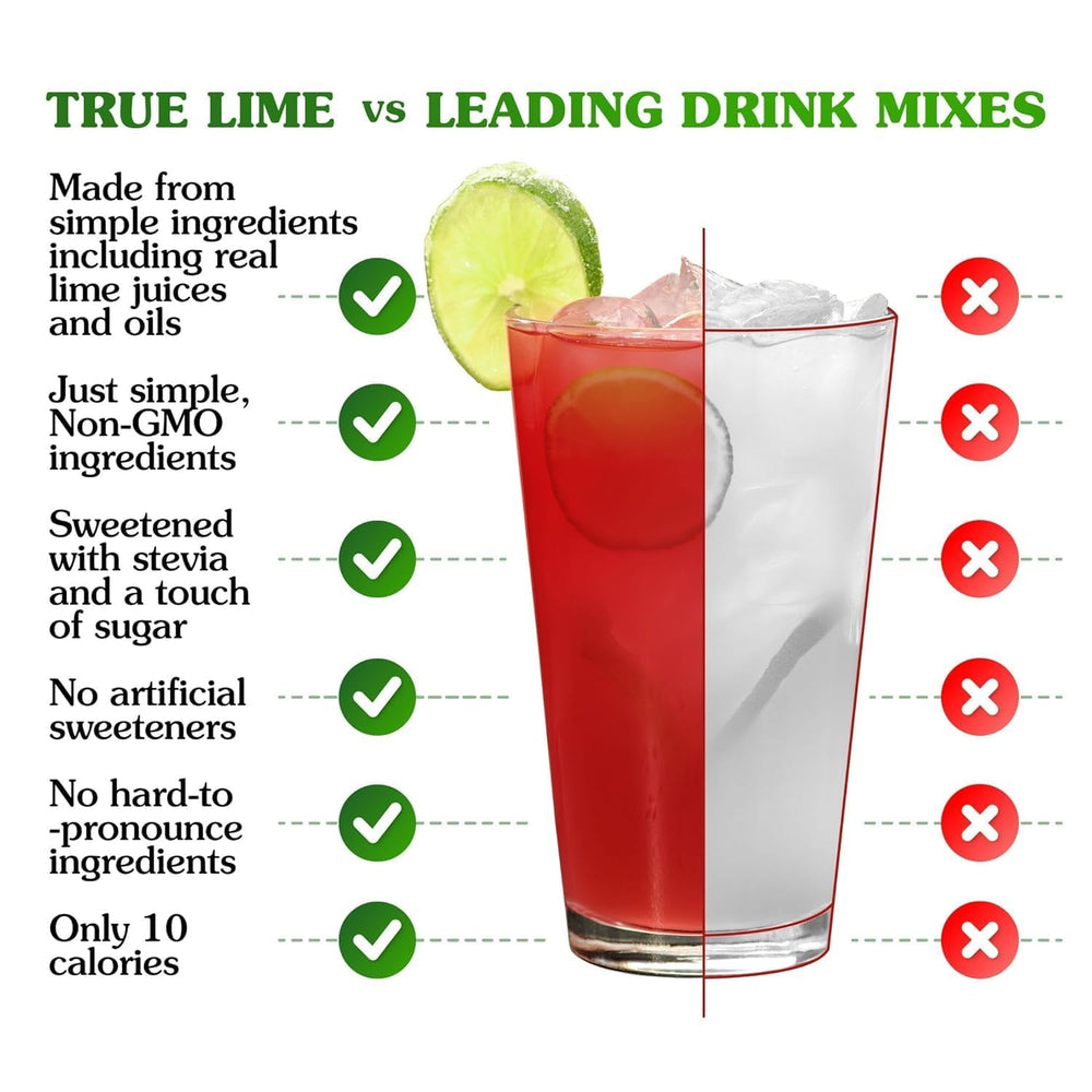 Glass of water with True Lemon Strawberry Lemonade for a bright, fruity sip.