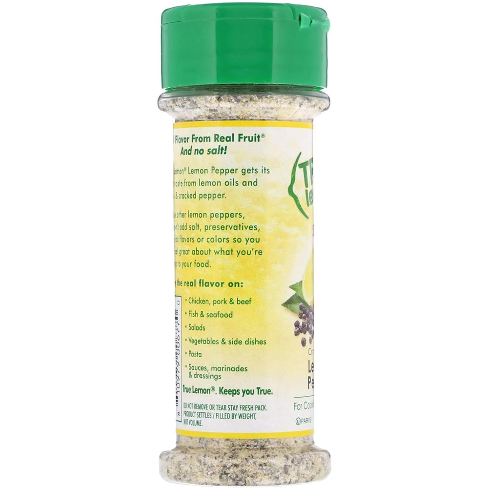 True Citrus lemon pepper labels and packaging on shelf
