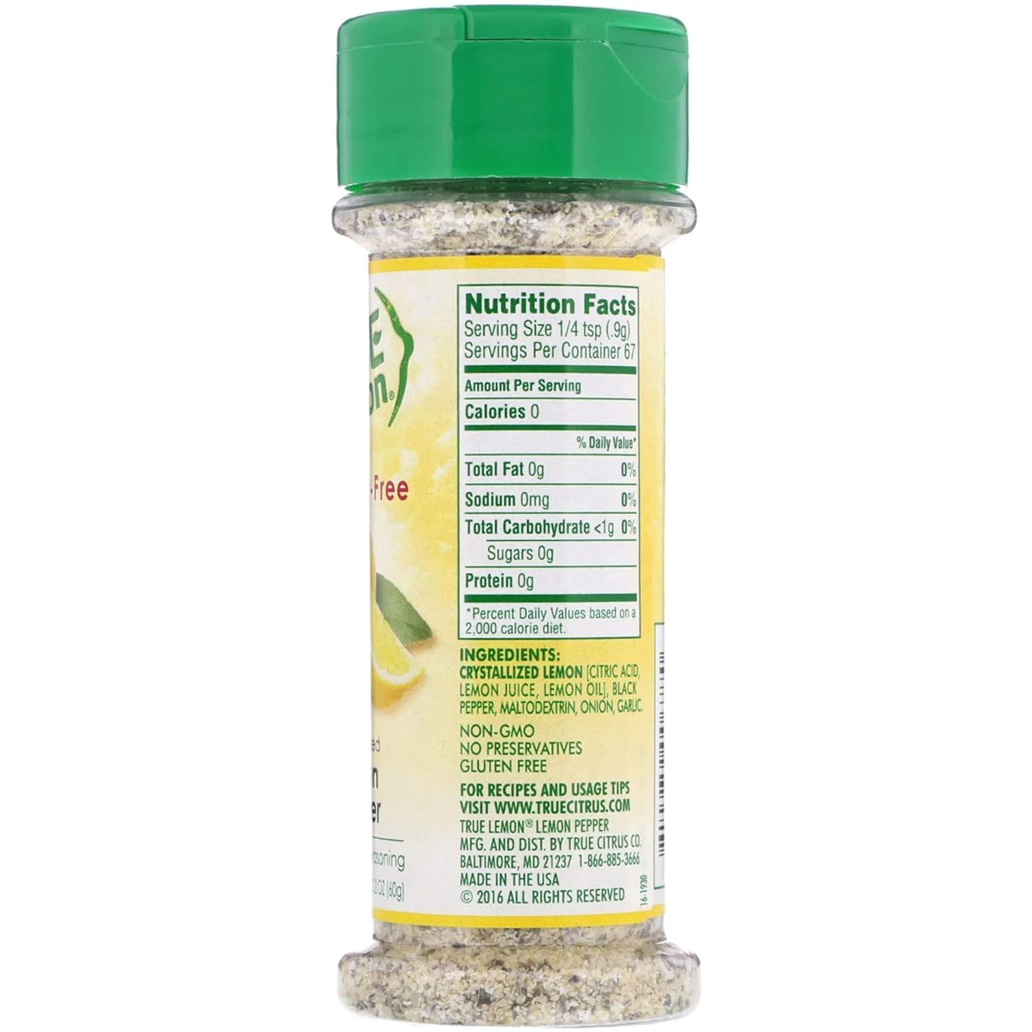 True Citrus lemon pepper on seafood dish for flavor boost