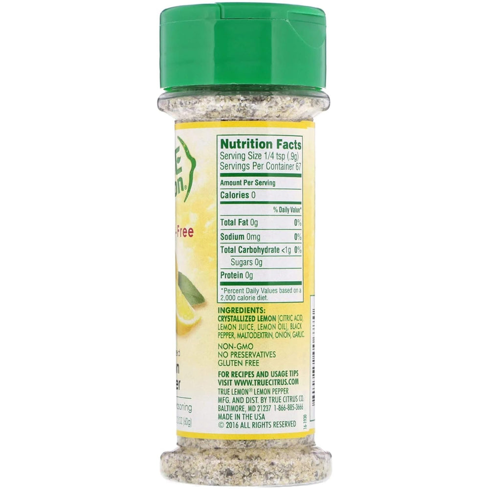 True Citrus lemon pepper on seafood dish for flavor boost