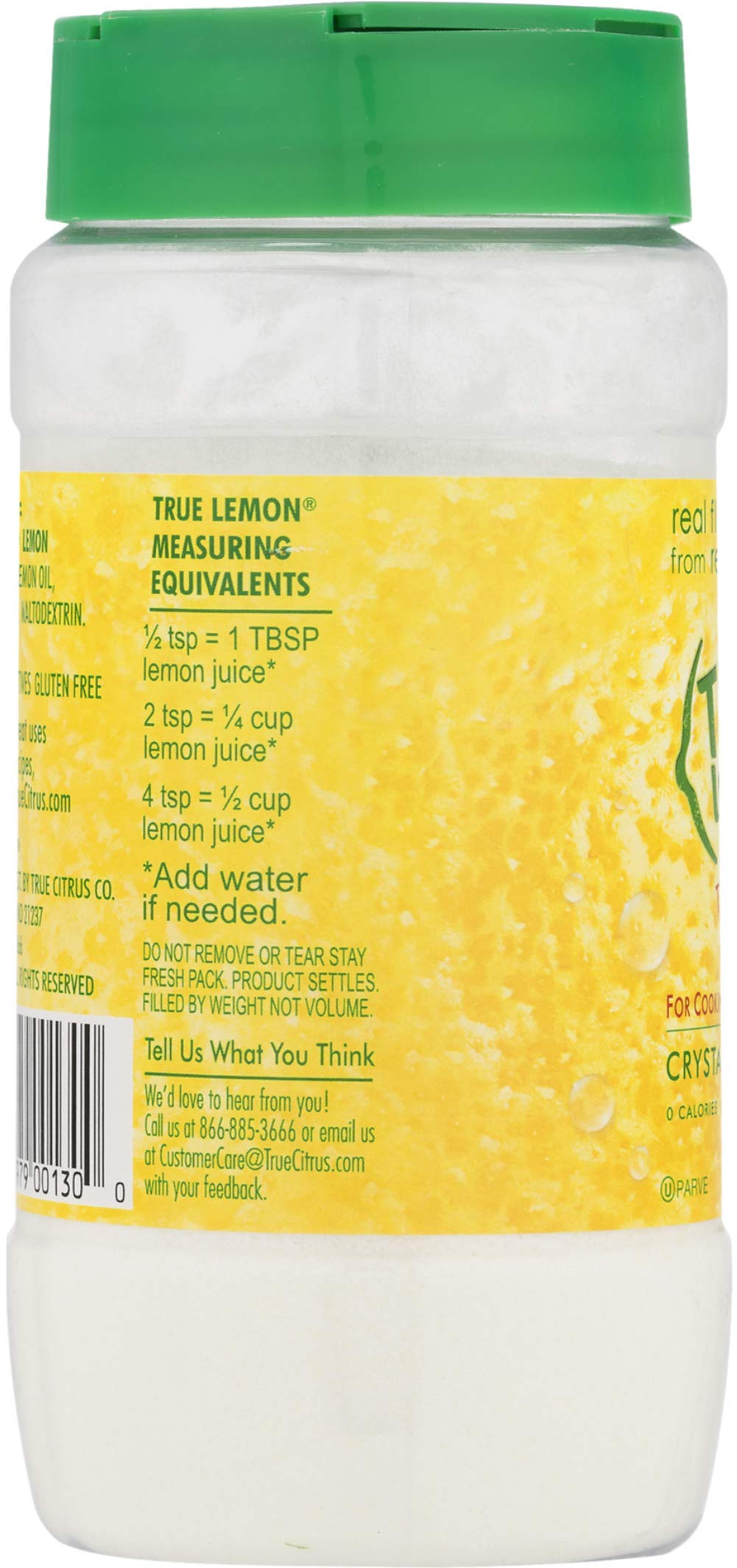 True Citrus Lemon Shaker poured over a beverage for refreshment