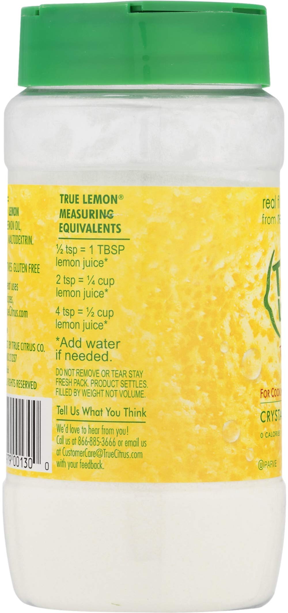 True Citrus Lemon Shaker poured over a beverage for refreshment