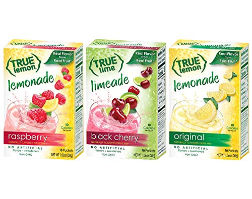 True Citrus True Lemon Lemonade Variety Pack bottle closeup for quick, refreshing hydration.