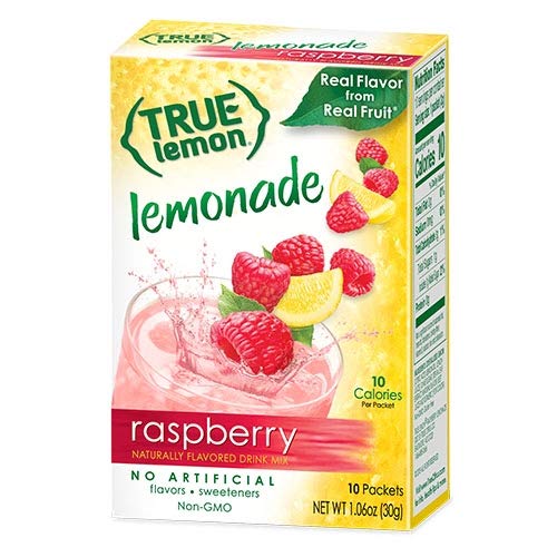True Citrus True Lemon Lemonade Variety Pack ingredients label highlighting natural lemon flavor.
