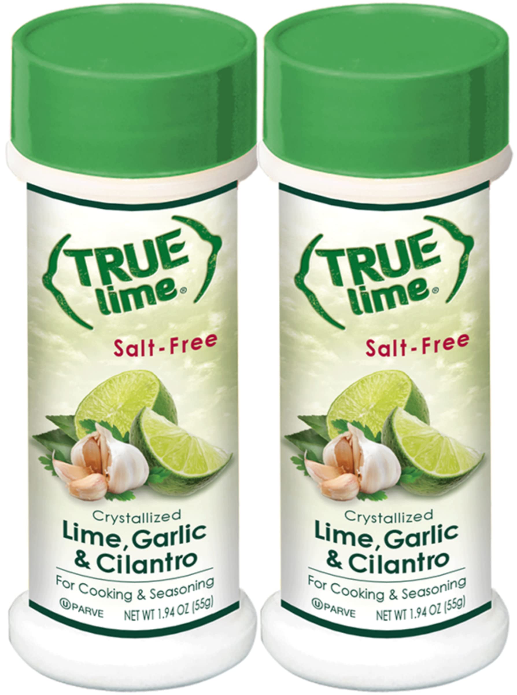 True Citrus Lime Garlic Cilantro 2-pack bottles front ready for a quick flavor boost.