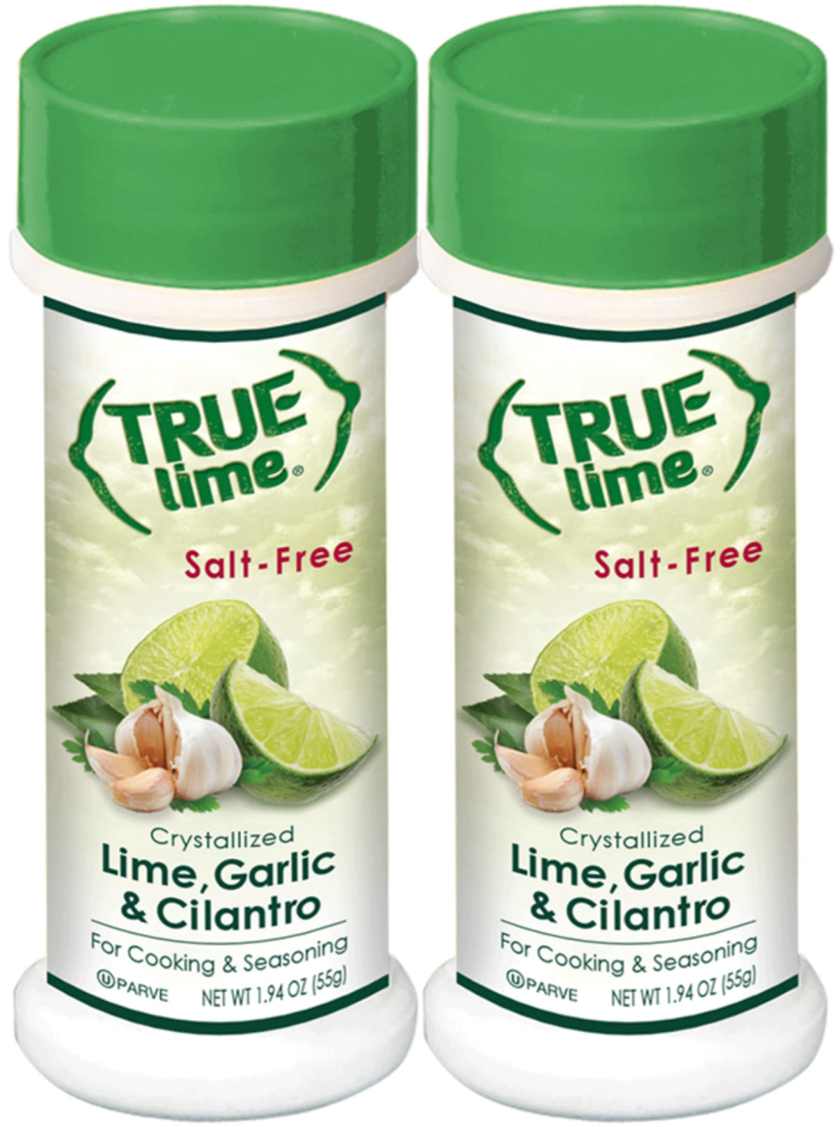 True Citrus Lime Garlic Cilantro 2-pack bottles front ready for a quick flavor boost.