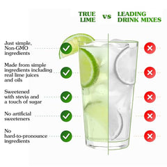 True Citrus True Lime Limeade lime slices evoke a fresh aroma and vibrant flavor.