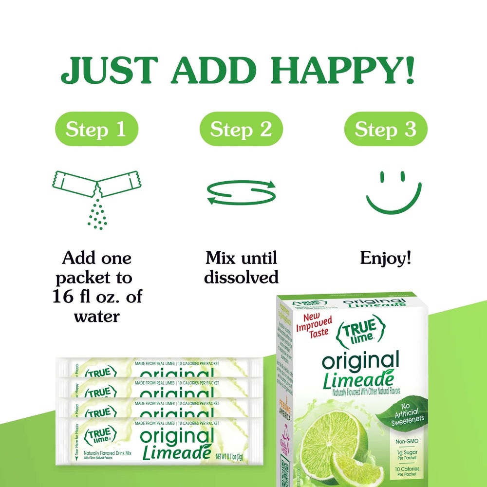 True Citrus True Lime Limeade compared to soda as a refreshing, lower calorie option.