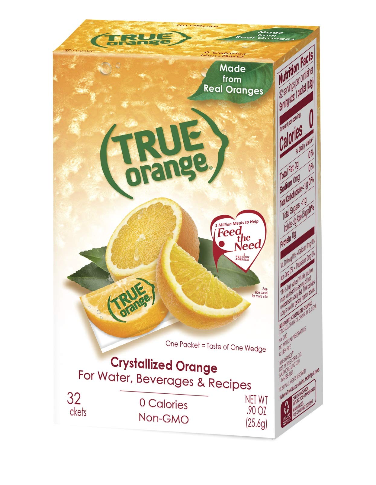 True Citrus Orange Kit sachet closeup conveying bright orange flavor for recipes.