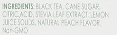 Glass of peach iced tea made with True Citrus mix, ready fast.