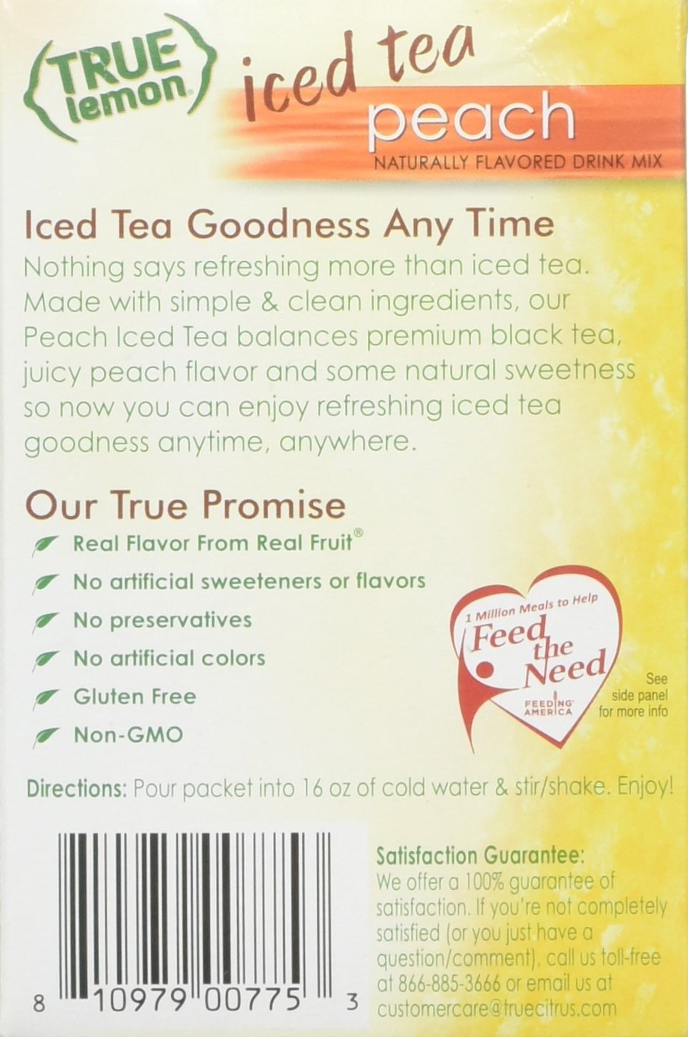 Peach slices pair with the mix for fruity aroma.