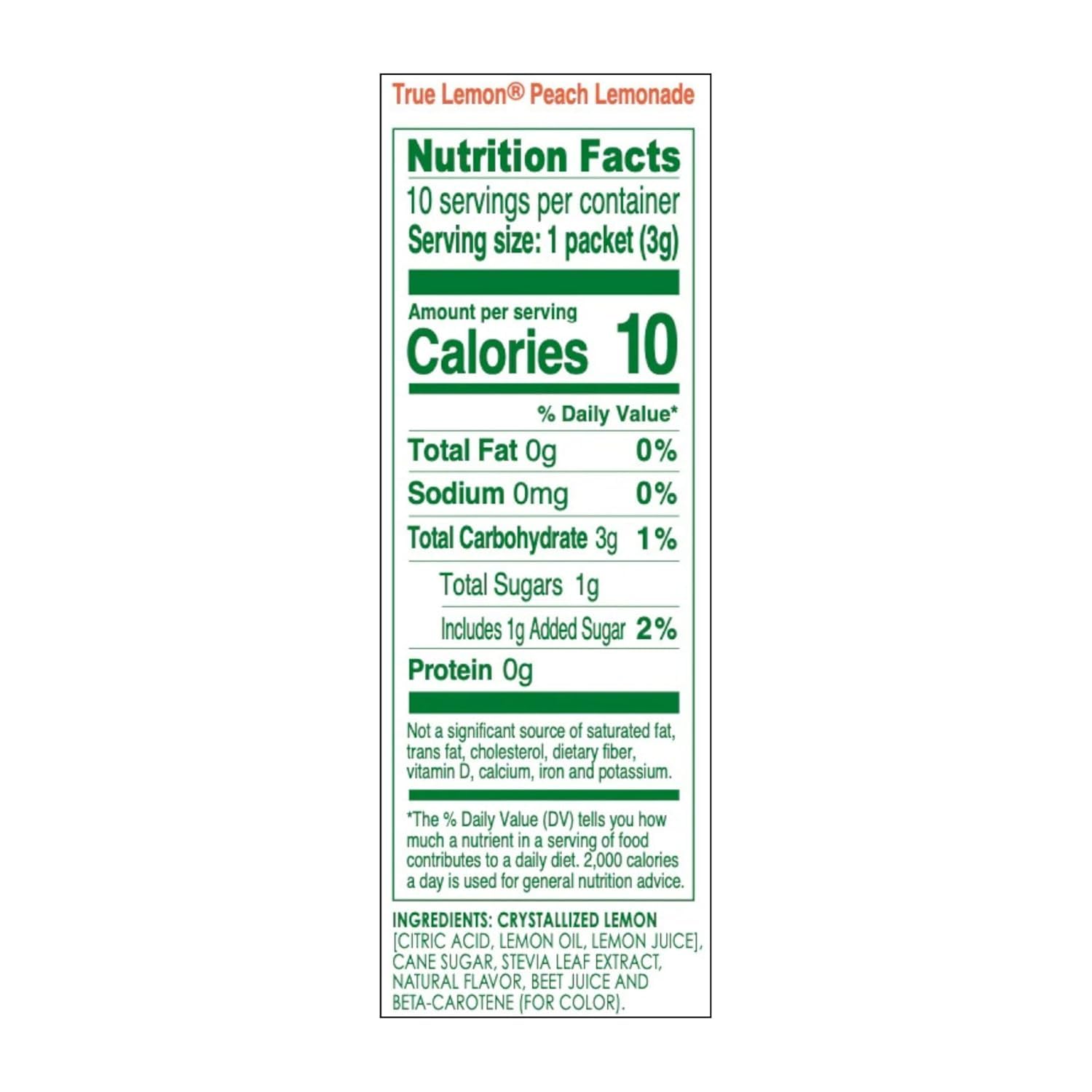 True Citrus Peach Lemonade dissolving in a tall glass, highlighting vibrant color and flavor.