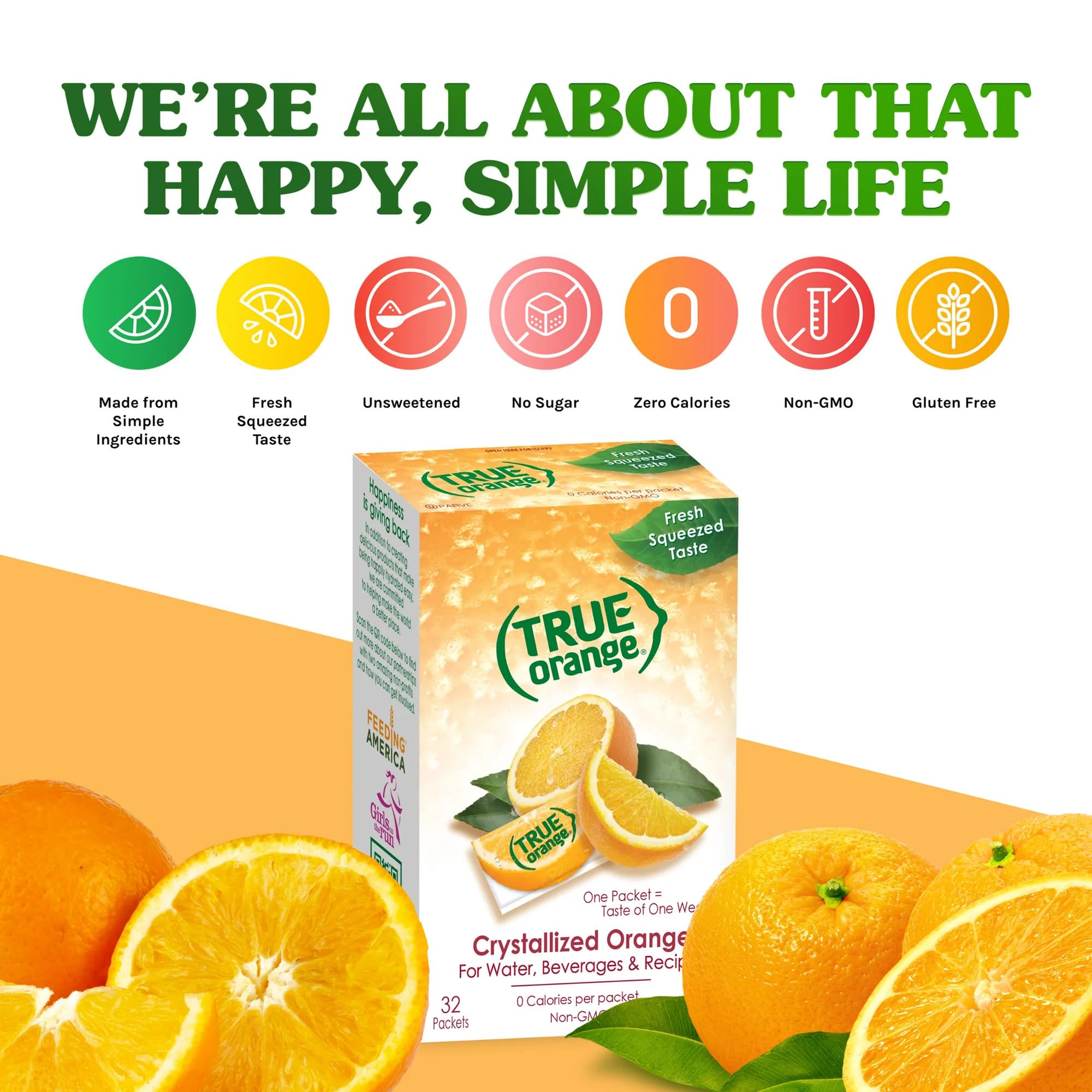 True Citrus True Orange dissolving in water for flavor release.