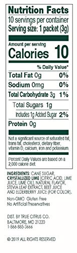 Open True Citrus Aqua Fresca packet for a quick fruity flavor