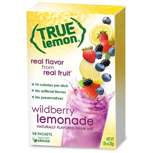 True Citrus True Lemon Wildberry Lemonade 3-pack, on-the-go flavor boost for refreshing hydration.