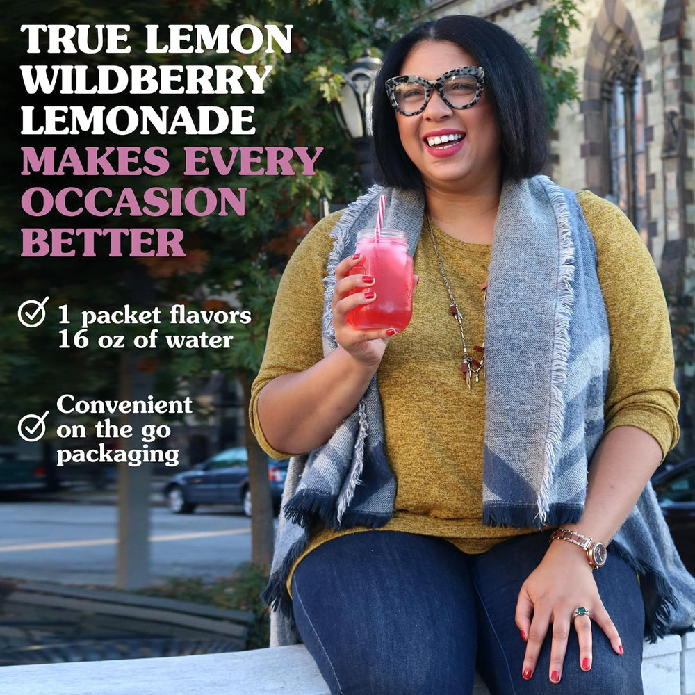 True Citrus Wildberry Lemonade strawberry hint highlighted for flavor appeal