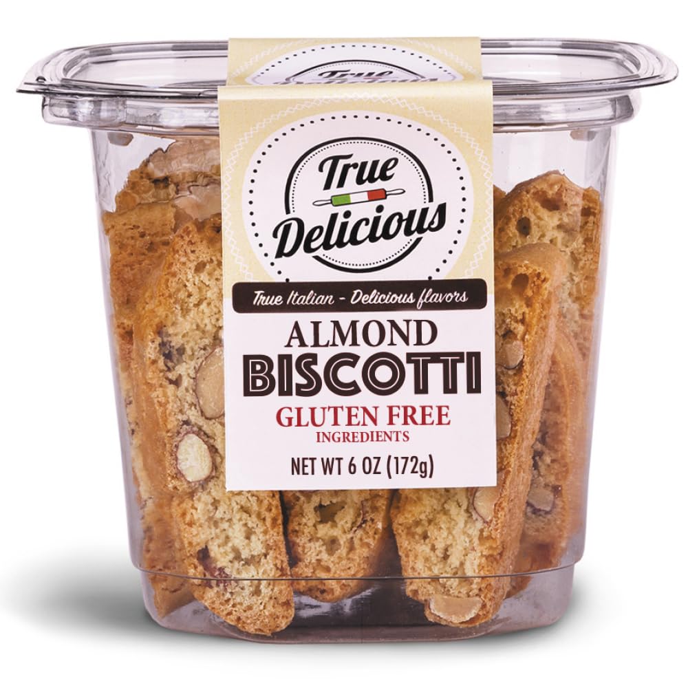 True Delicious Almond Biscotti close-up shows crispy texture ideal with coffee