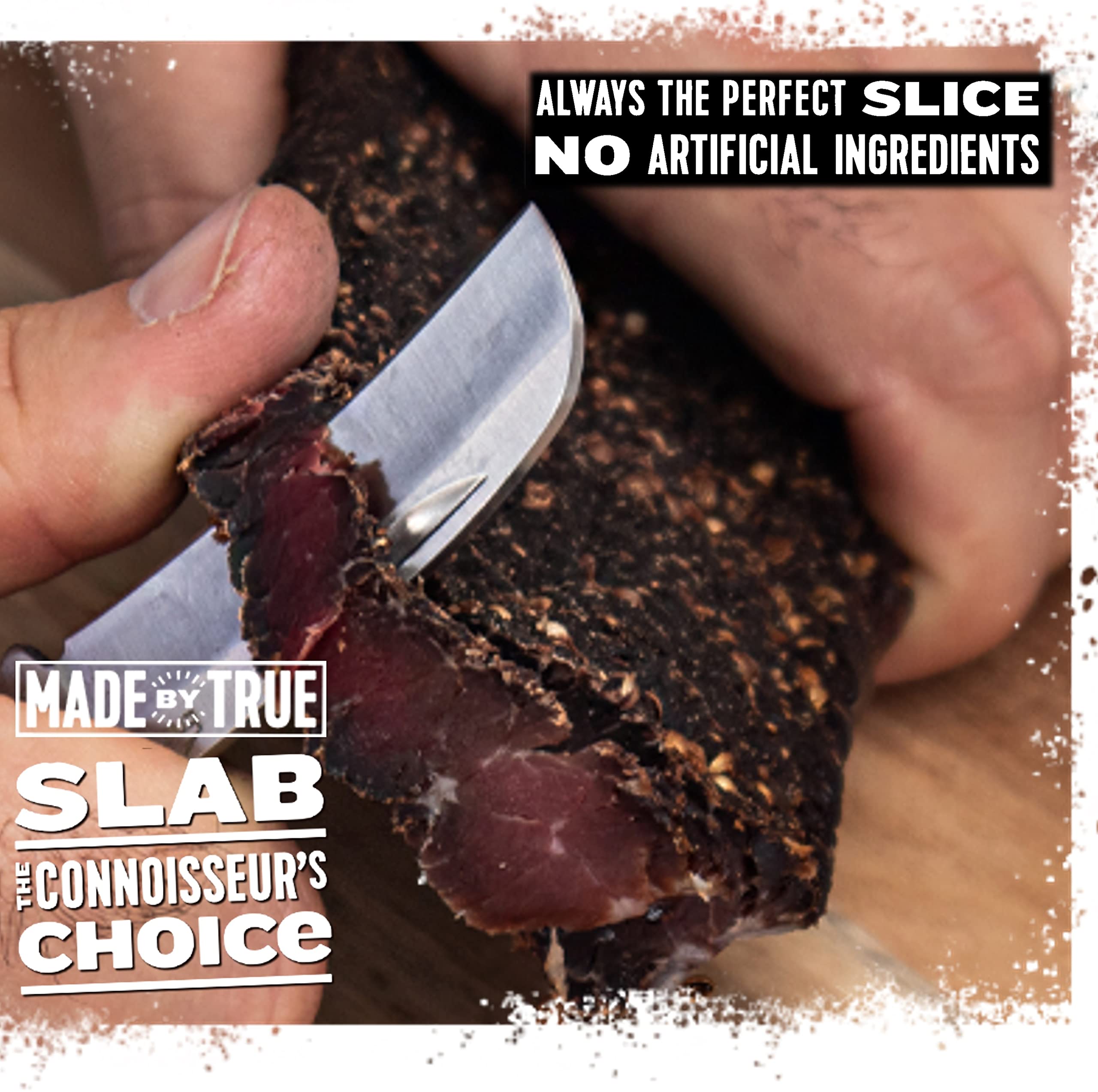 True Jerky portable-snack slices shown in a gym bag or pack