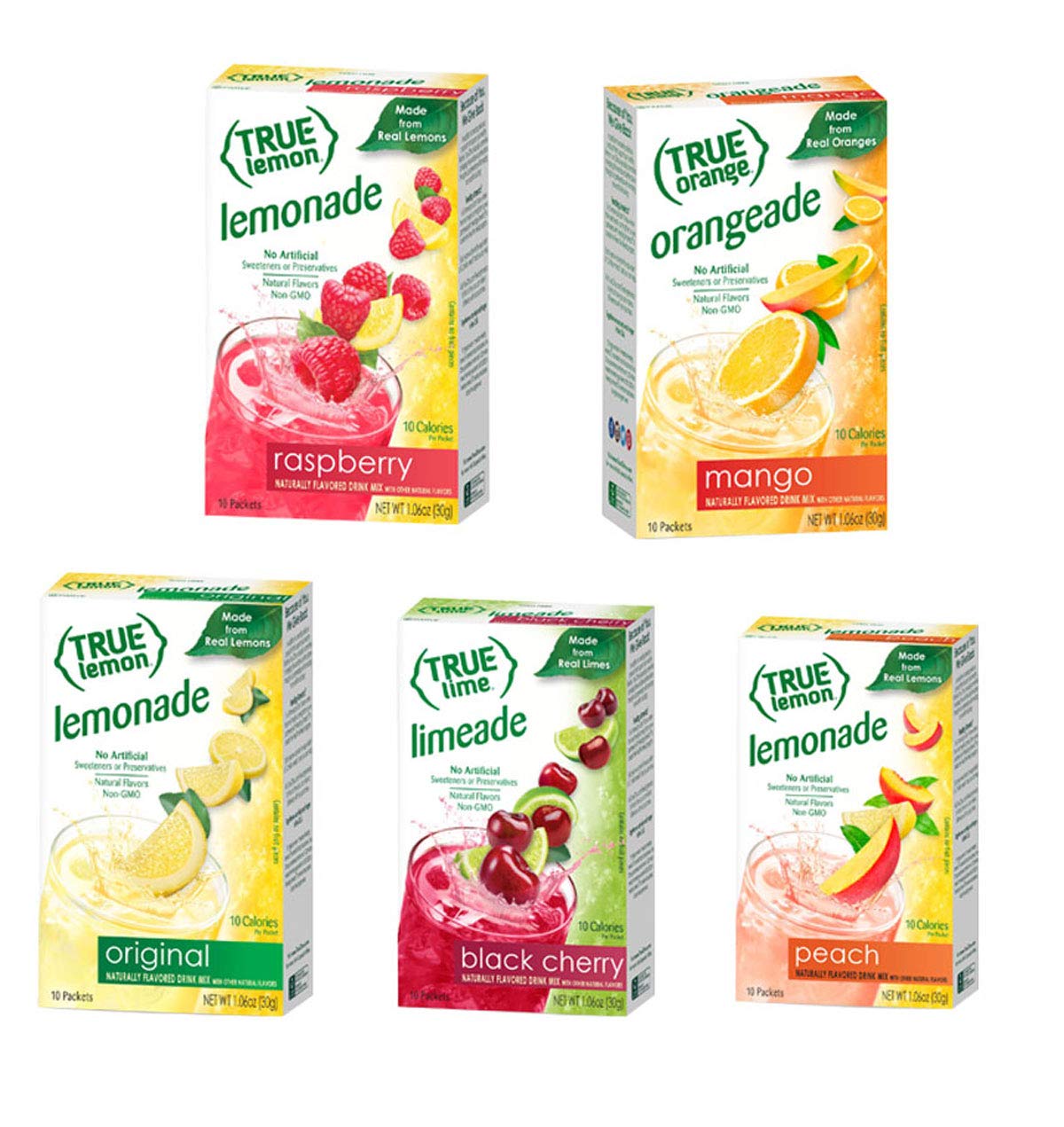 True Lemon Black Cherry Lemonade box offers bold fruit flavor for daily hydration