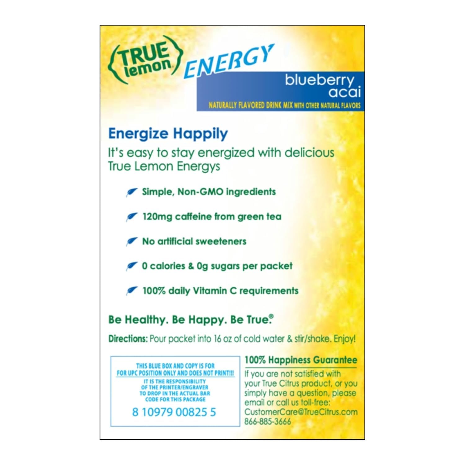 On-the-go energy boost in a convenient packet
