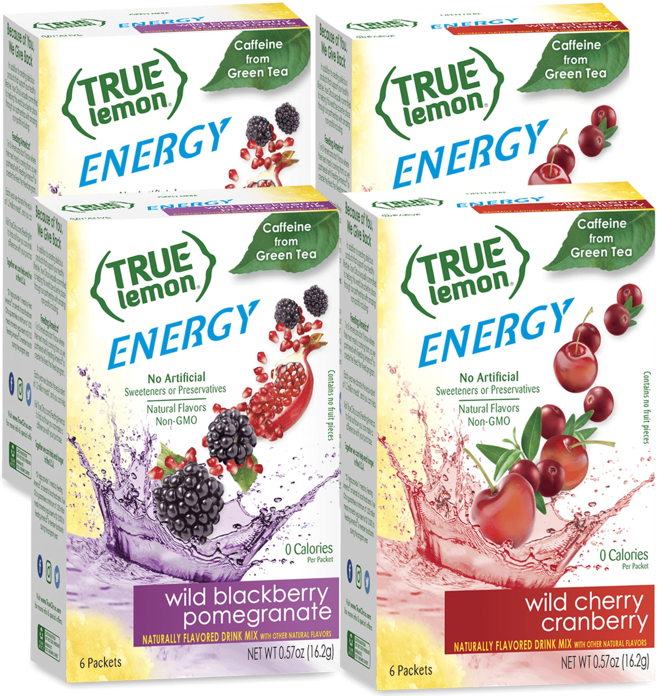 True Lemon Energy Variety Pack front view ready for a quick refresh.