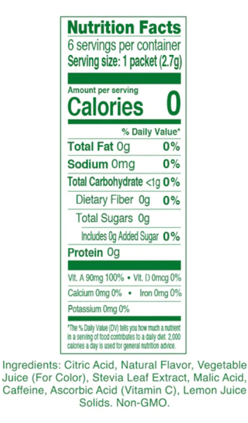 True Lemon Energy Variety Pack side view showing two flavors.