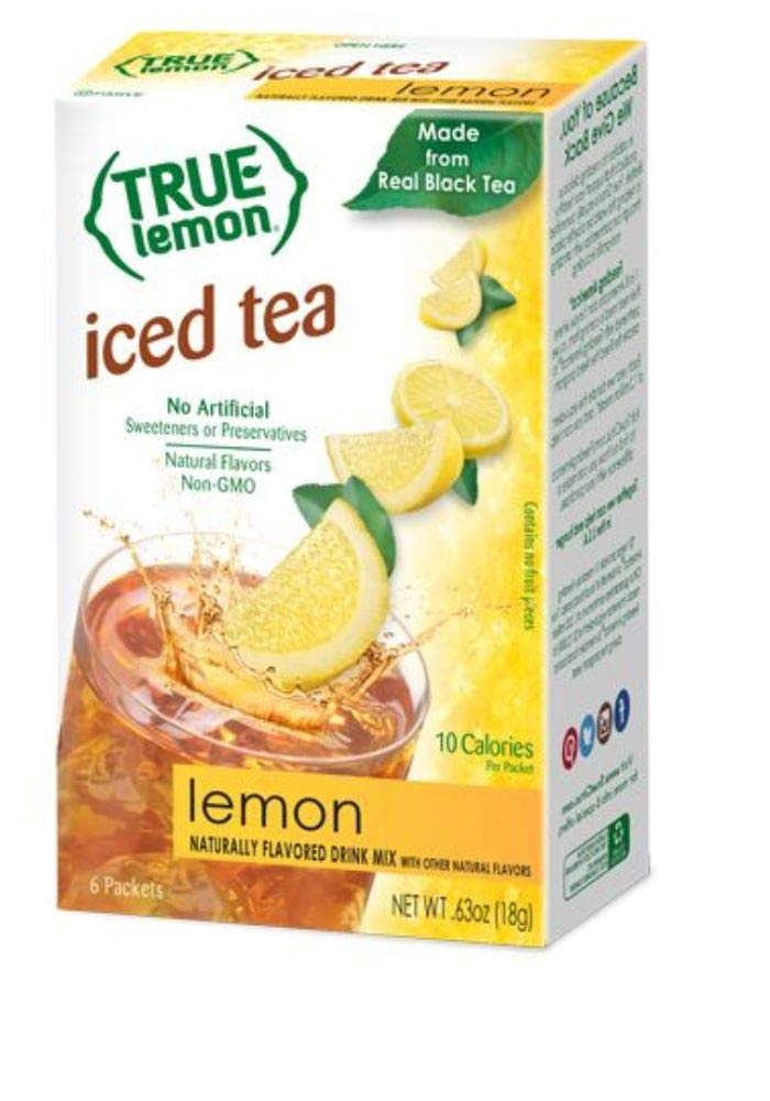 True Lemon Iced Tea packaging front, ready for on-the-go refreshment.