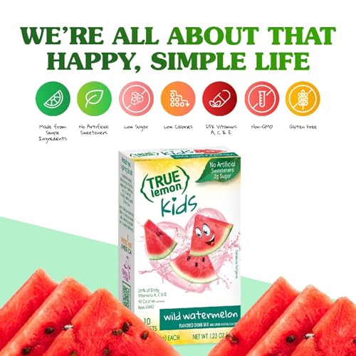 True Lemon Kids Wild Watermelon packet for on-the-go hydration.
