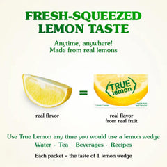 True Lemon lemon crystals close up emphasizing fresh citrus aroma