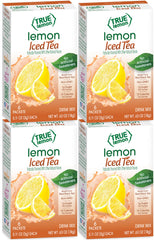 True Lemon Lemon Iced Tea Mix boxes display for quick, refreshing servings.