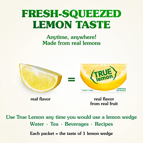 Non-GMO True Lemon ingredients laid out flat