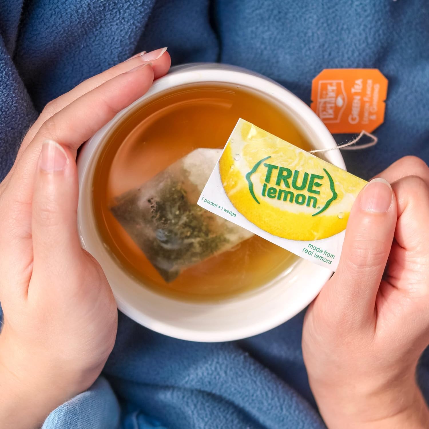 True Lemon packets added to recipe bowl for flavor enhancement