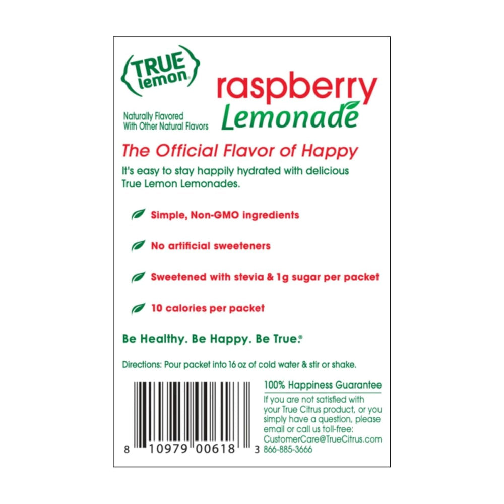 Sparkling water idea: True Lemon Raspberry Lemonade for a fizzy twist.