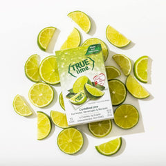 True Lime natural ingredients label highlights clean, sugar-free lime zest.