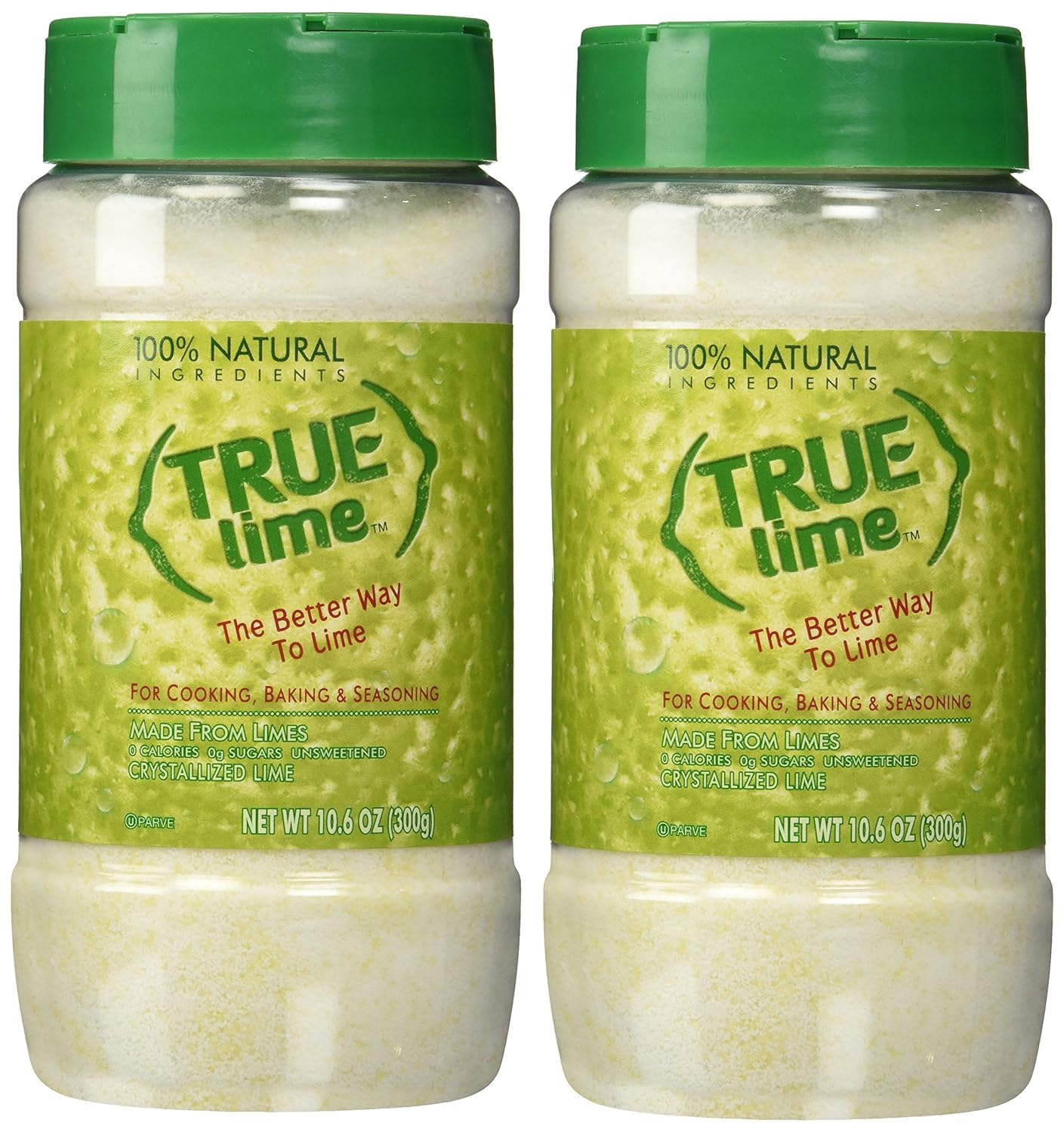 True Lime shaker front view showcases a portable, 10.6 oz citrus option for on-the-go flavor.