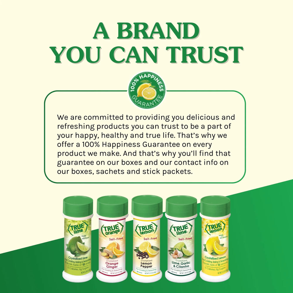 Hot tea or iced tea with True Lime delivers a crisp citrus twist.