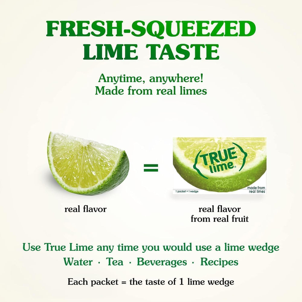 True Lime added to tea and recipes delivers bright citrus notes.