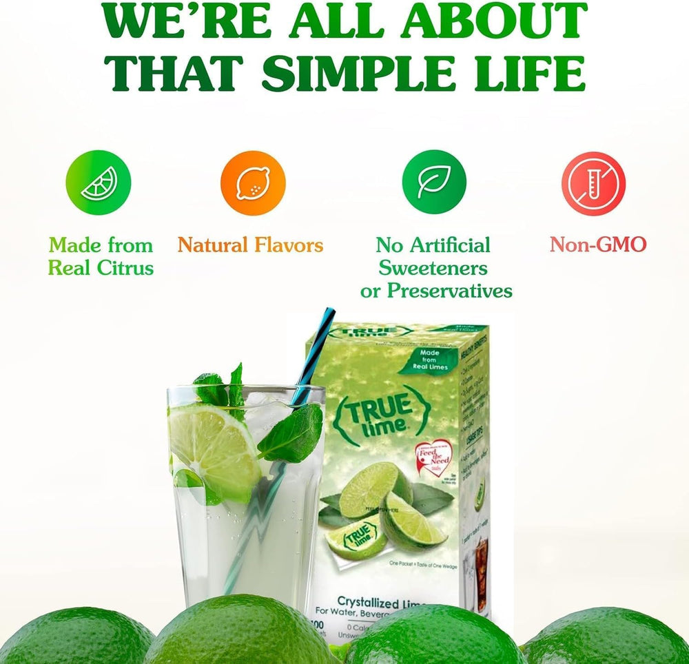 True Lime packets are convenient for travel and hydration